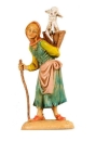 Kunstharzfiguren-10cm-Hirtin mit Lamm im Korb